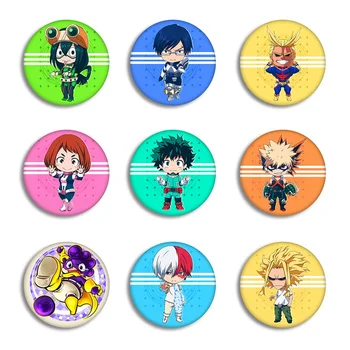 

My Hero Academia Badge Boku No Hero Academia Round Brooch All Might