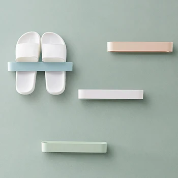 

Stereo Saves Space To Stick Shoe To Receive Without Mark Stick Shoe Bathroom Wall-Mounted Type Slipper Shelf To Use A Household