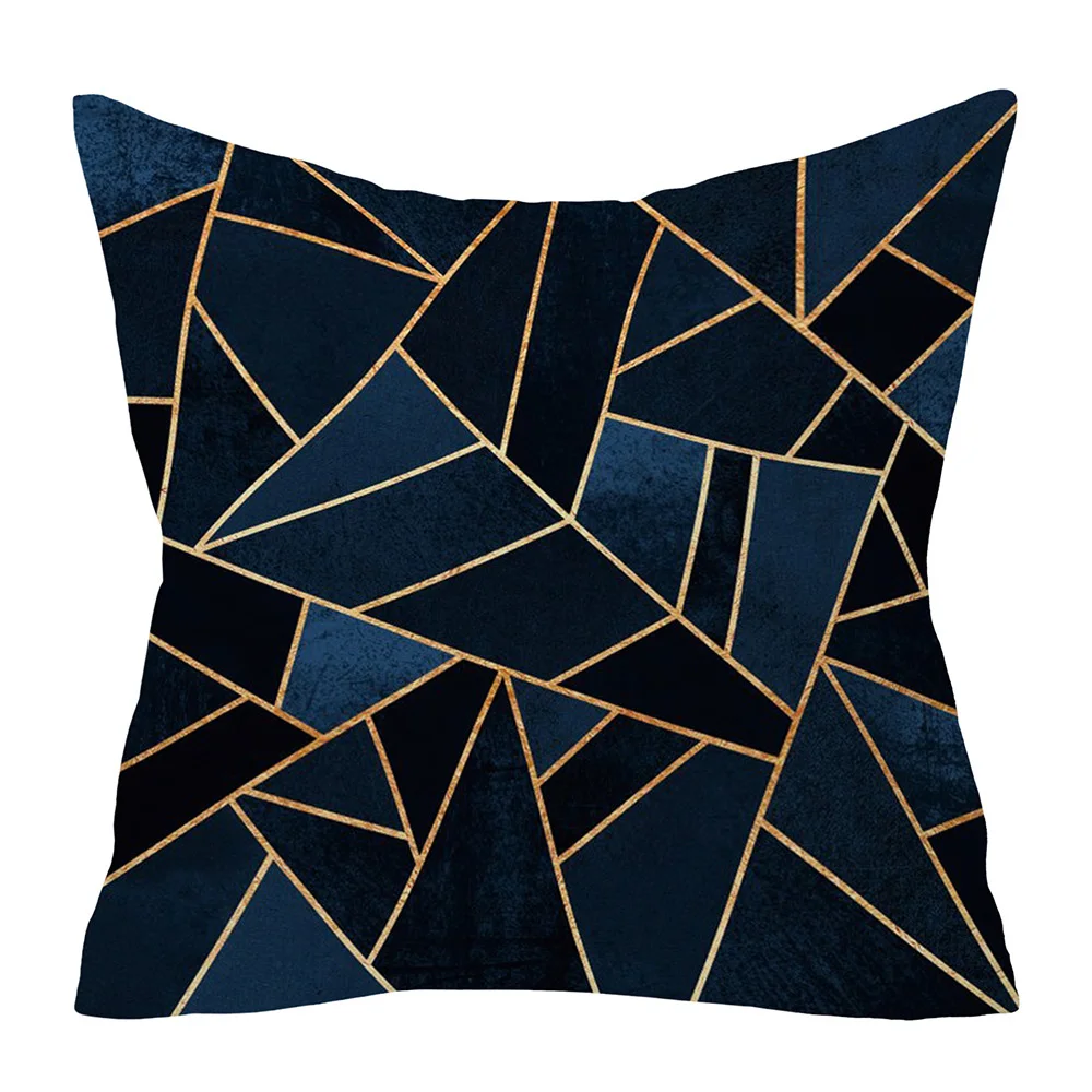 Lychee, абстрактный черный чехол для подушки, полиэстер, персиковая кожа, 45x45 см, геометрический чехол для подушки, декоративная наволочка, диванная подушка