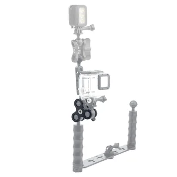

BGNing Aluminum Ball Joint Arms 3 Section Ball Joint Clamp Fill Light Lamp Holder For Diving Underwater Photography