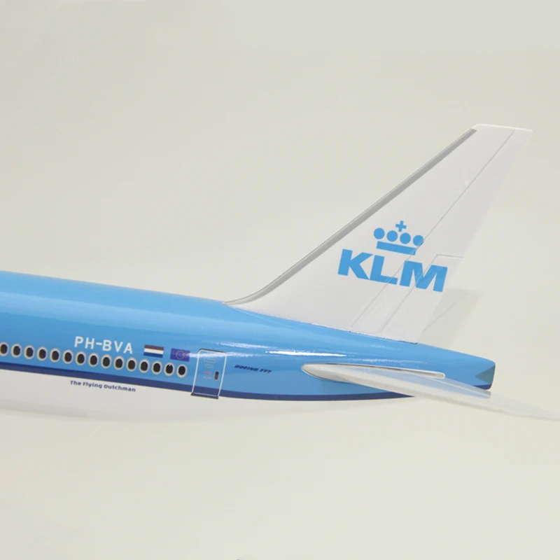 47 см AIR KLM королевские голландские авиалинии самолет Боинг B777 модель самолета Смола литья под давлением игрушки Детский подарок коллекционный дисплей