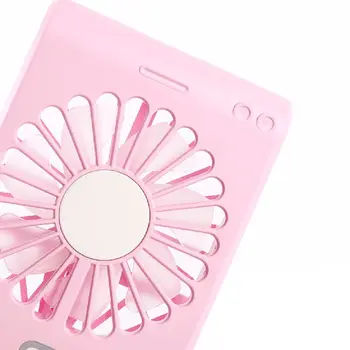 

Multi-function Standing USB Charging Mini Fan With Mirror Portable Mini Electric Fan For Student Dormitory outdoor