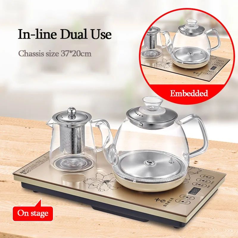1350W Automatic on The Kettle Steaming Teapot Electric Kettle Waterless Column Bottom Into The Kettle Electric Kettle Tea