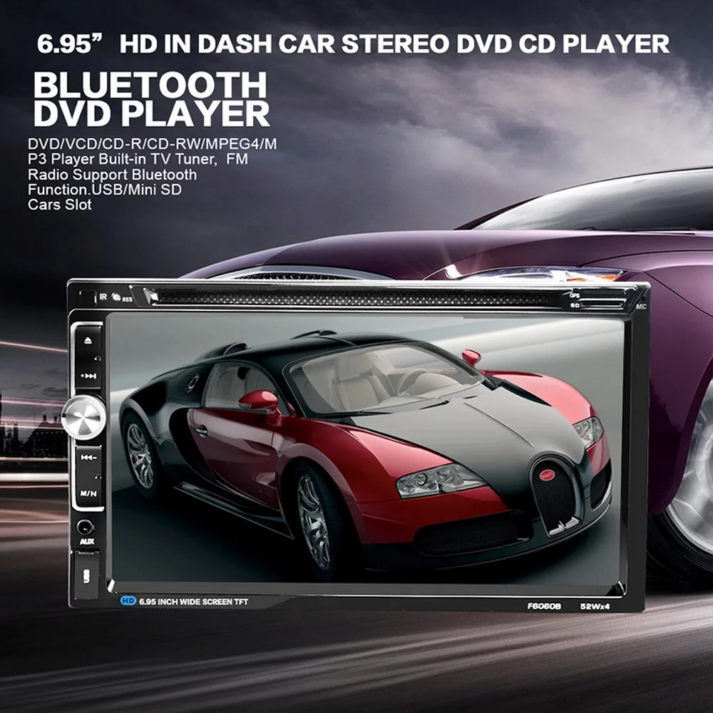 Android Radio Bluetooth GPS Navigation WIFI Stereo Video 6.95 inch Universal in Car Multimedia Player 6.95Inch Car DVD Player Android Radio Bluetooth GPS Navigation WIFI Stereo Video 6.95 inch Universal in Car Multimedia Player 6.95Inch Car DVD Player
