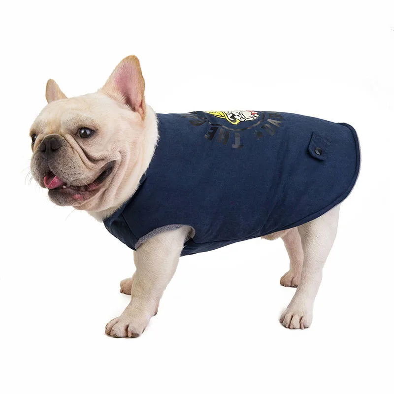 Жилет для домашних собак, куртка на осень и зиму, теплый хлопковый жилет, одежда для собак пальто для маленьких, средних и больших собак, одежда для французского бульдога и Мопса