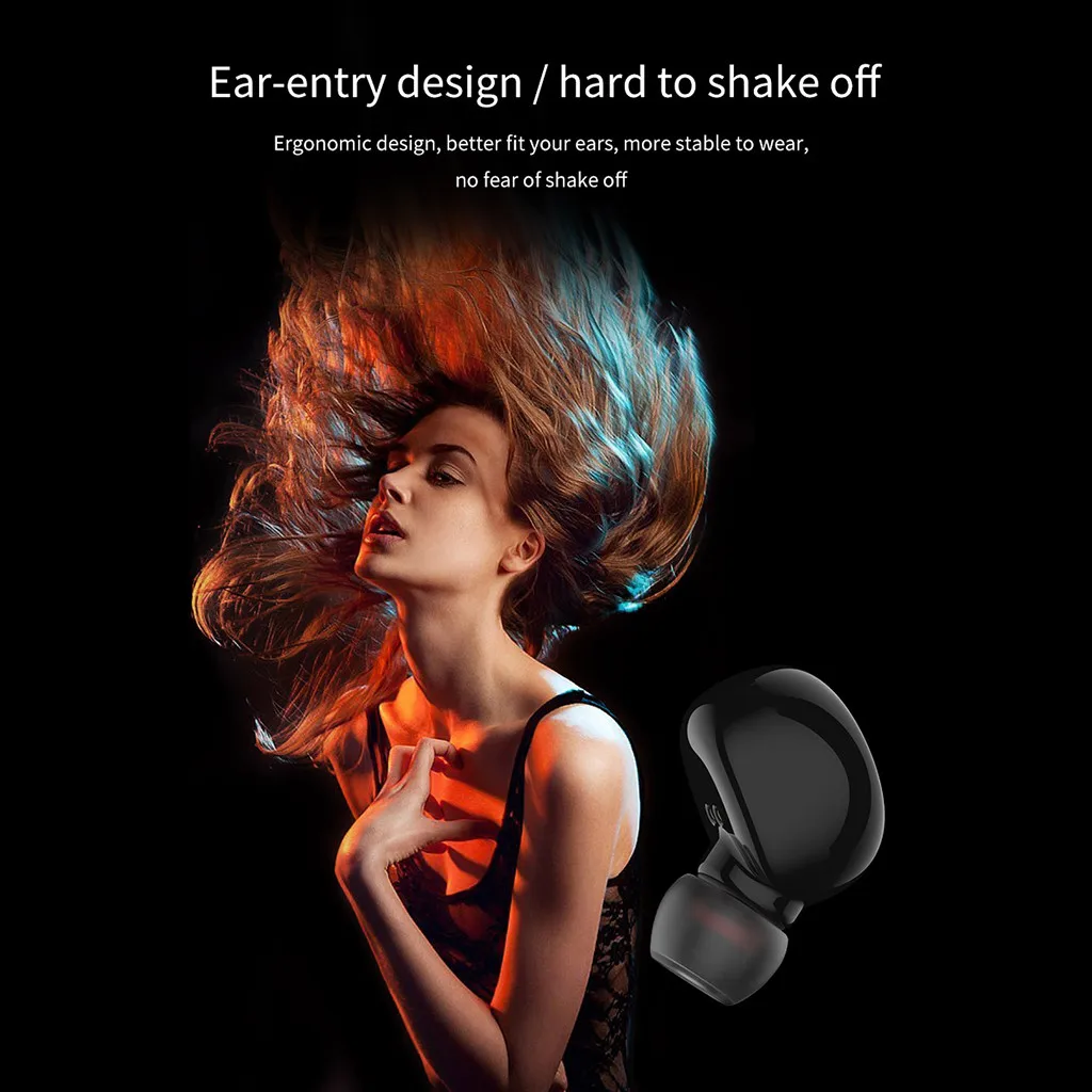 H25 BT5.0 Bluetooth Earphones Mini Wireless Earbuds Sport Handsfree Earphone Cordless Headset with Mic Charging Box