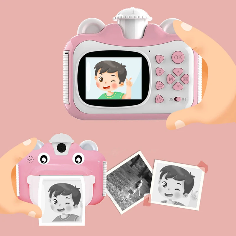 

Children Print Camera 1080P Digial Camera for Kids Instant Print Camera with Thermal Photo Paper Birthday Gift for Girls Boys