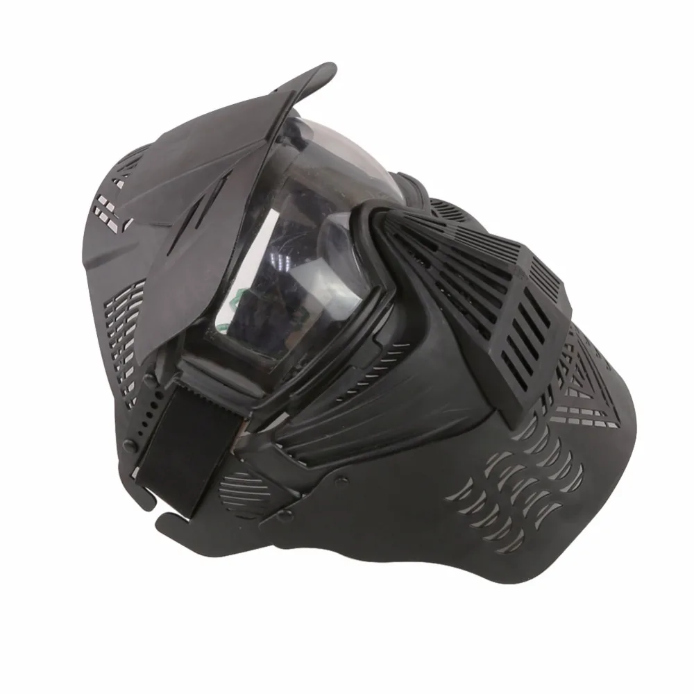 Military Full Face Airsoft Tactical Mask Lens Google With Neck Protection Shooting Hunting Accessores CS Wargame Paintball Masks