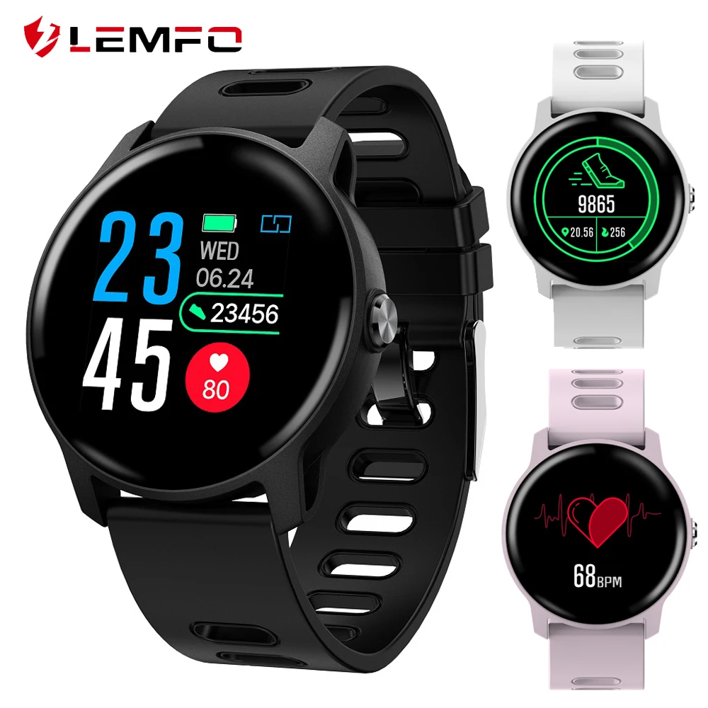 LEMFO S08 Смарт часы IP68 Водонепроницаемый фитнес трекер сердечного ритма кровяное