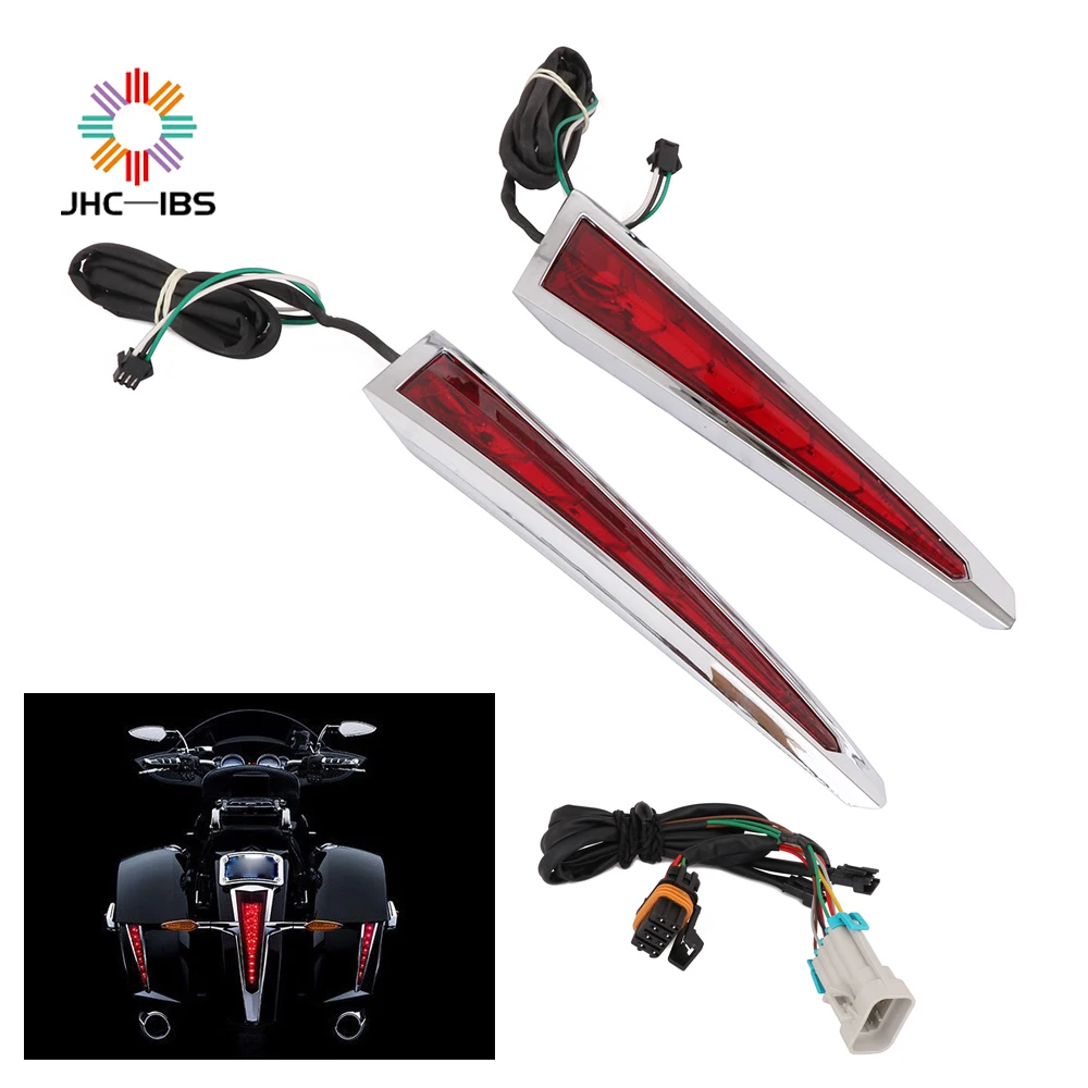 

Motorcycle Plastic LED Saddlebag Lights For Victory Cross Country 2010-2017 Hard-Ball 2012-2013 Cross Roads 2010-2014