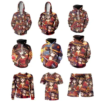 

KonoSuba God's Blessing on this Wonderful World Megumin Hoodies jacket Cosplay Costumes Megumin 3D prin Hoodies Sweatshirts