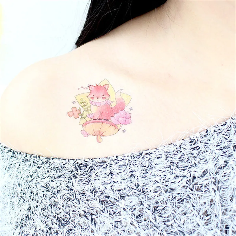 Waterproof Temporary Sticker Flowers Pattern Tattoo Stickers Body Arm Fake Tatoos Environmental Breathable Sweat-proof Art | Красота и