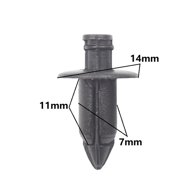 20x Car Plastic Fairing Rivet Setting Panel Fastener Clips 6mm 7mm 8mm Push Pin Fastener NO.2-20PCS