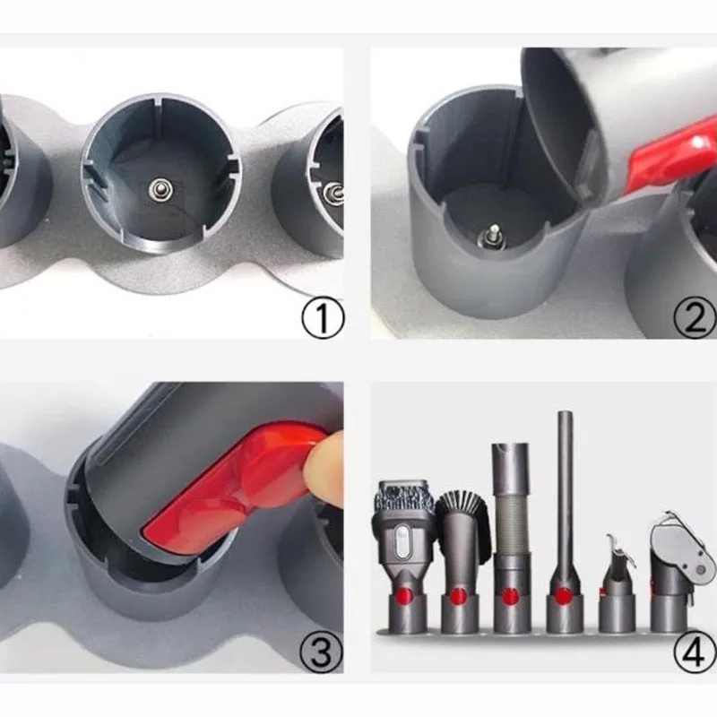 Прочный 4 слота стеллаж для хранения Dyson V7/V8/V10 абсолютная щетка держатель инструмента