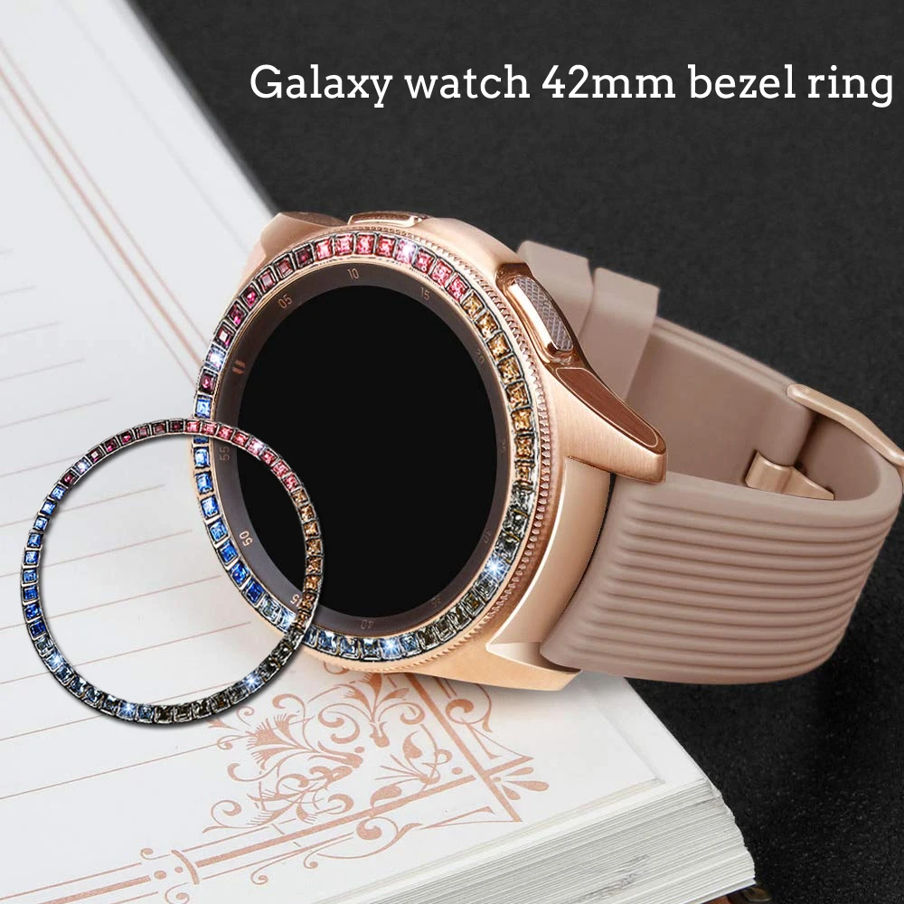 Кольцо с алмазным покрытием для Samsung Galaxy Watch 42 мм защитный чехол модный клейкий