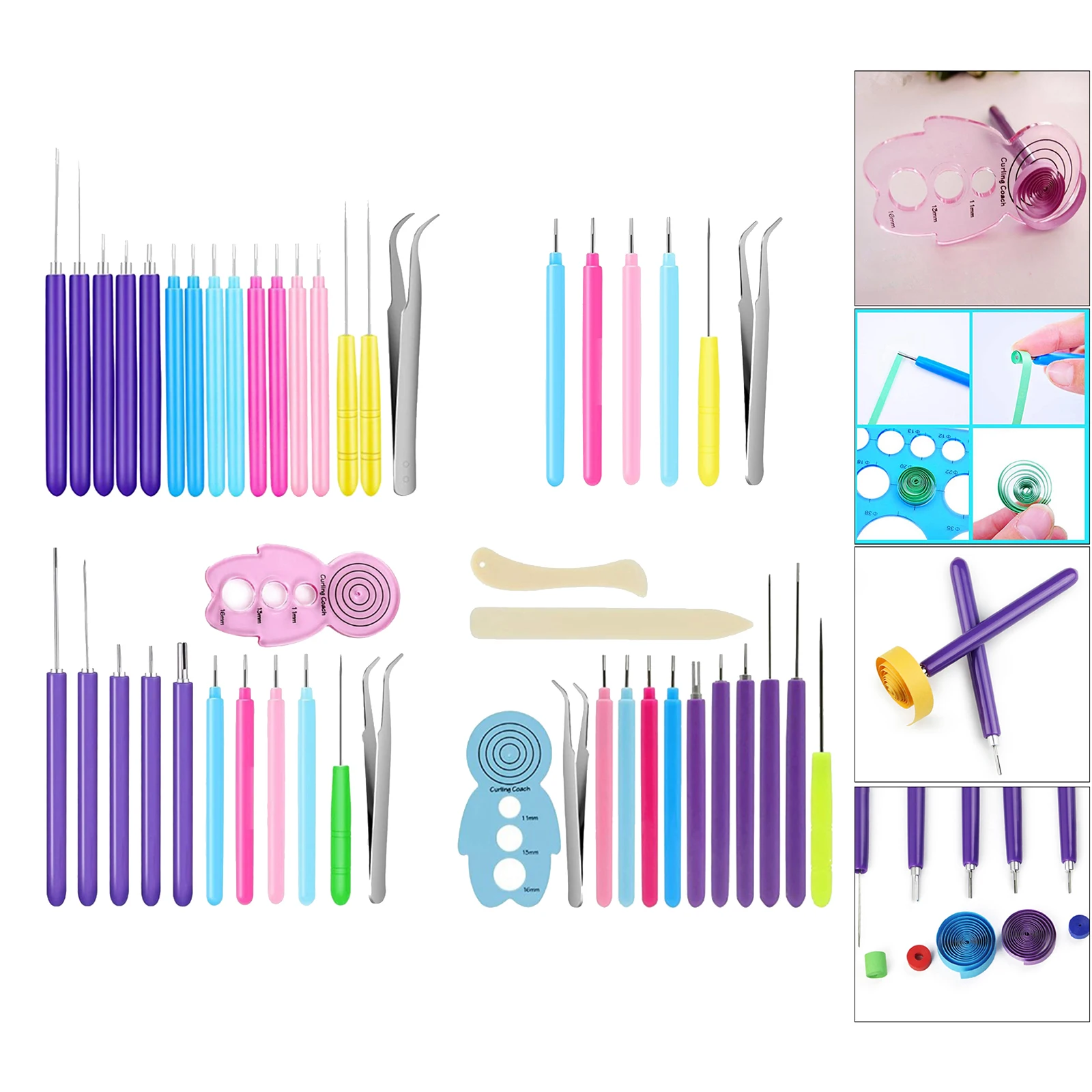 Slotted Quilling Tools Quilling Supplies Hand Craft DIY Tool for Adults 16 PiecesScrapbooking