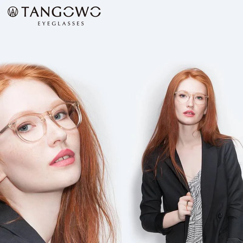 

TANGOWO TR90 Round Glasses Frame Women Men Vintage Prescription Eyeglasses Frame Myopia Optical Spectacles Retro Korea Eyewear