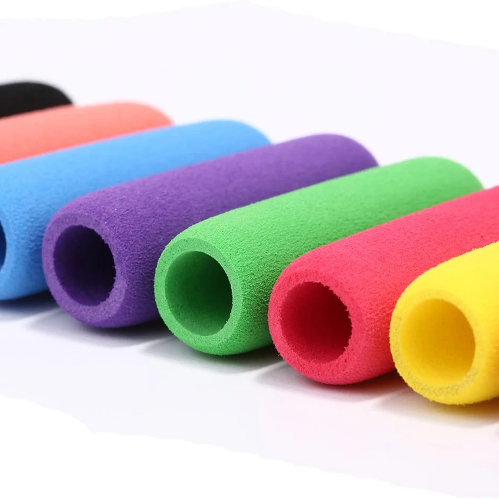 Empuñaduras de lápiz de espuma suave para niños y estudiantes, clásicas, 1,5 pulgadas, ayuda para escribir, portalápices, 10 Uds.