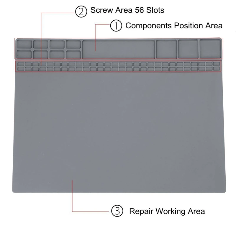 ABSF теплостойкая паяльная станция, кремниевый паяльный коврик, рабочий коврик, Настольная платформа, паяльная ремонтная станция