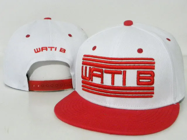 Новинка,, недорогие кепки WATIB snapback, черные, красные, белые, вати B, хип-хоп, мужские и женские дизайнерские бейсболки - Цвет: Белый