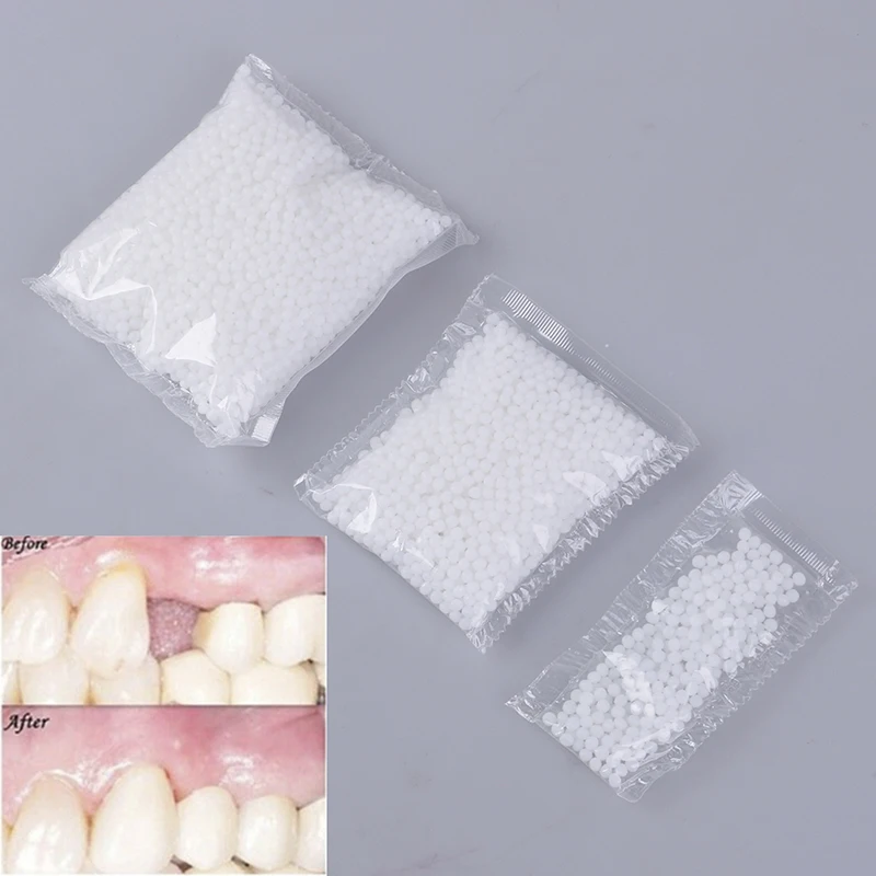 Твердый клей для накладных зубов 10/50/100 г набор временного ремонта зубных