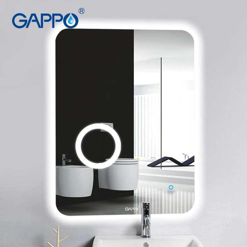 Gappo светодиодный светильник для ванной, зеркало для макияжа, светильник s, зеркало для ванной, прямоугольное зеркало для ванной, светодиодный светильник
