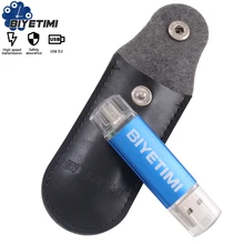 USB флеш-накопитель Biyetimi, высокоскоростная кожаная сумка, OTG 8 ГБ, 16 ГБ, 32 ГБ, флеш-накопитель, карта памяти USB, флешка для смартфона