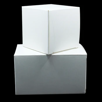 

10*10*10cm New Design White Kraft Chocolate Bakery Food Storage Box DIY Soap Party Gift Craft Snack Cookies Retail Packing Box