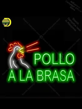 

Pollo A La Brasa Neon Light Sign Glass Tube Neon Bulb Sign Decor Food Store Coffee Neon Arcade neon sign Neon Sign Glass Tube