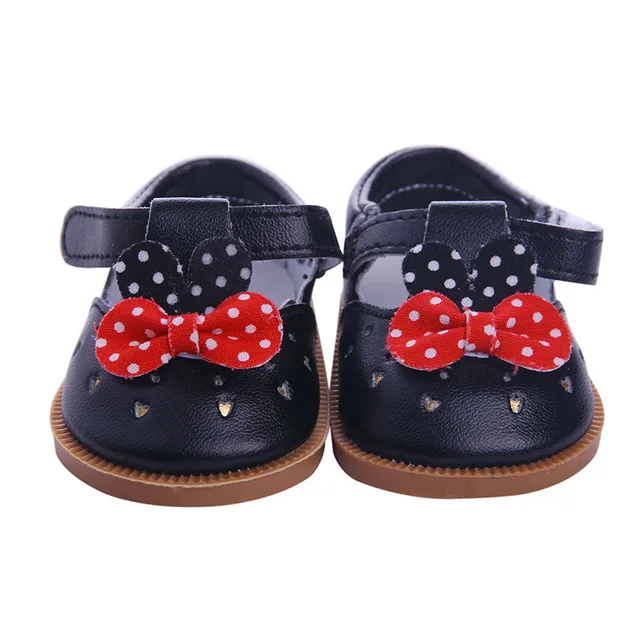 Doll Shoes Clothes Handmade Boots 7Cm Shoes For 18 Inch American&43Cm Baby New Born Doll Accessories For Generation Girl`Toy DIY n1087