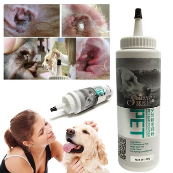 

New Pet Health Care Pet Ear Powder For Dogs Cats Pet Ear Health Care Healthy&Safe Pet Ear Health Care Cleaning Supplies