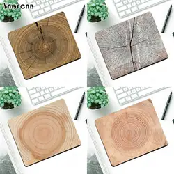 Tapis de souris Gaming en grain de bois, accessoire de bureau, doux, en caoutchouc 