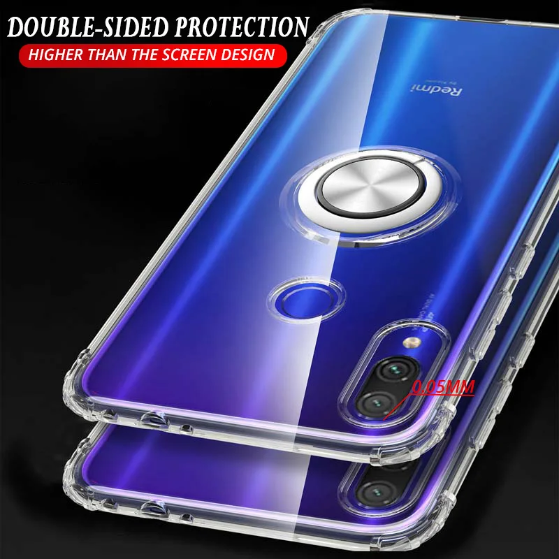 Прозрачный 3D противоударный чехол для Xiaomi mi 9 mi 9 SE 9T CC9 CC9E A3 Lite Red mi Note K20 7 7A Магнитный кронштейн для автомобильного телефона