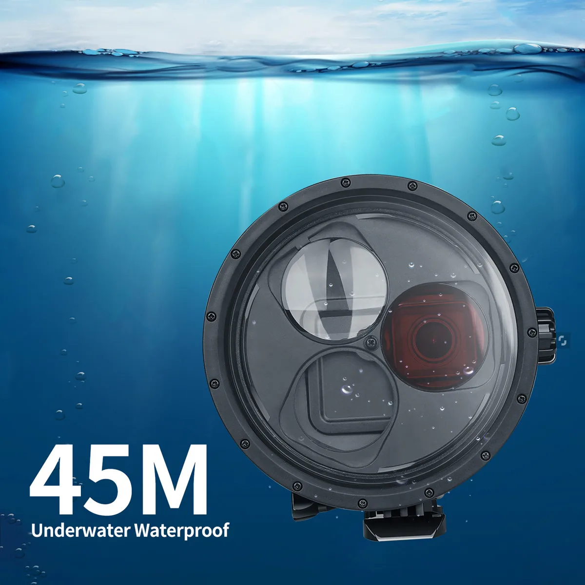 Waterproof Housing Case For GoPro Hero 7 6 5 Black Underwater Diving Protective Cases With Red Filter for gopro Accessory | Электроника