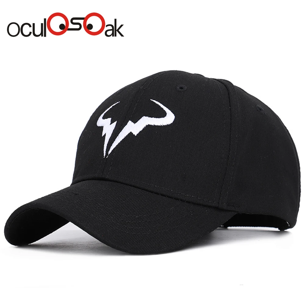 Модная бейсбольная кепка Rafael Nadal Теннисный плеер без структуры папа шляпа бейсболка для мужчин и женщин кепки s кости вышивки шляпы Надаль