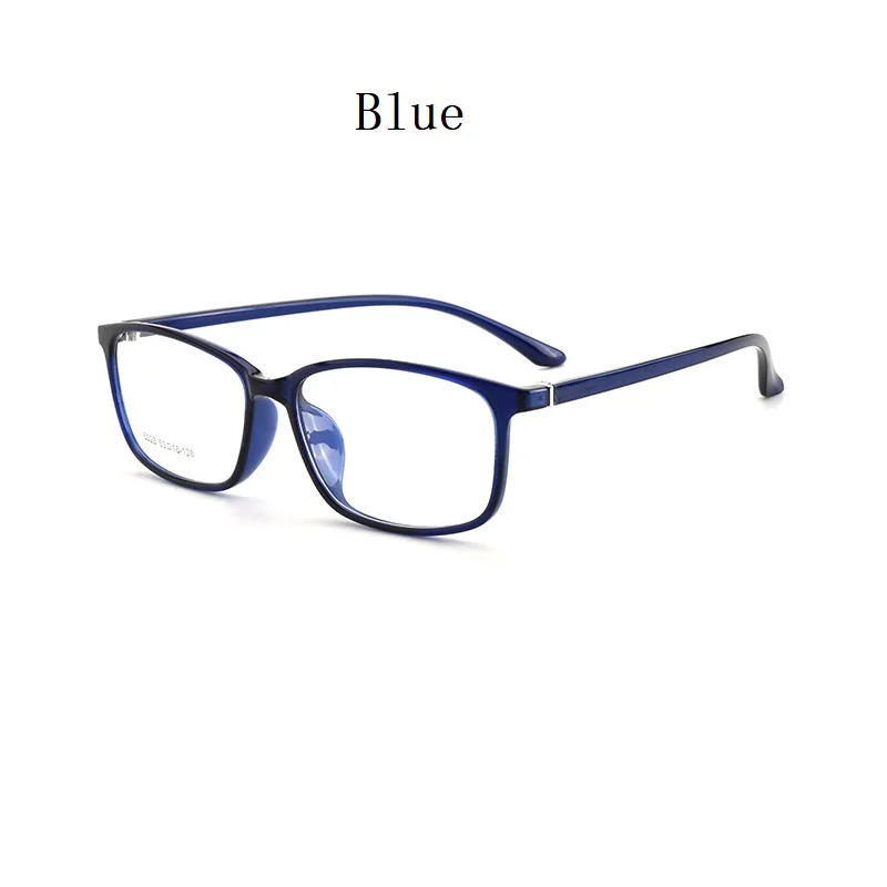 BLUE 139 Urltra-светильник TR90 стиль большое лицо женские оптические оправы для очков оптическая оправа для очков для мужчин близорукость очки - Цвет оправы: BLUE