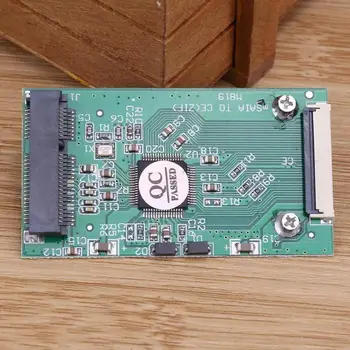 

1pc Mini SATA mSATA PCI-E IPOD SSD to 40pin 1.8inch ZIF CE Converter Card Computer Connection and Connector