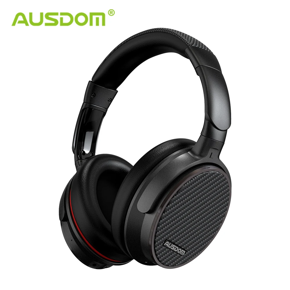 

Ausdom ANC7S Bluetooth Headphones Active Noise Cancelling Stereo Deep Bass 18 hours Over ear with microphone Wireless Headset