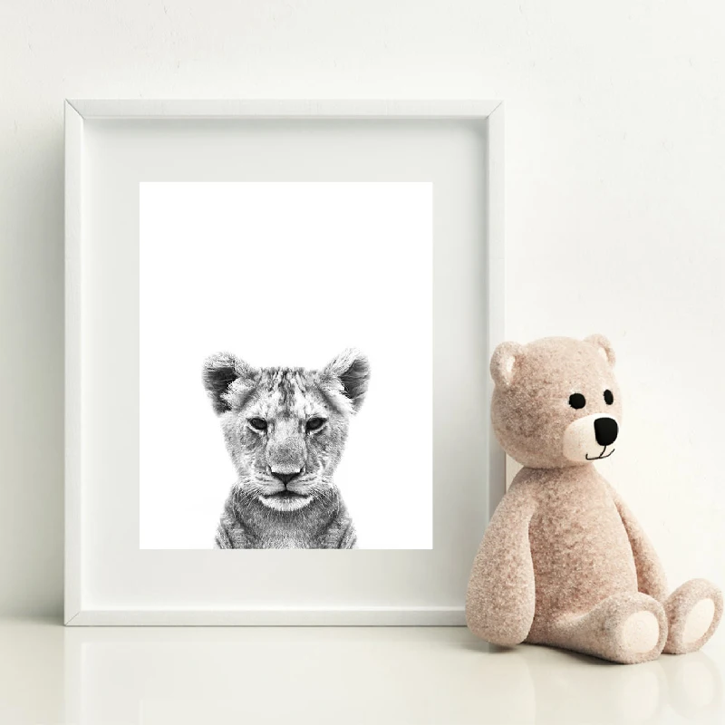 Lion Cub Poster Kids Room