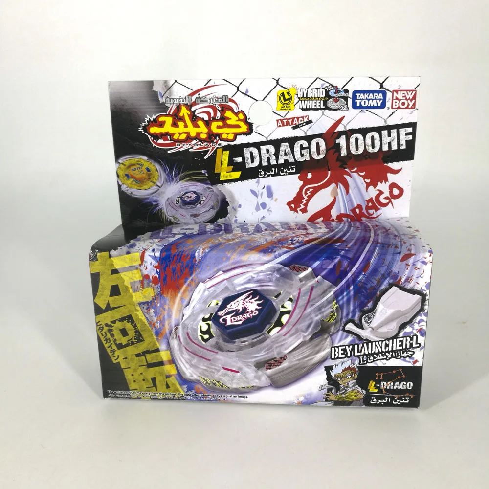 

TAKARA TOMY Original Beyblade with Launcher Battle Attack Gyro Burst Toy Spinning Top Metal Fusion L DRAGO 100HF Children Gifts