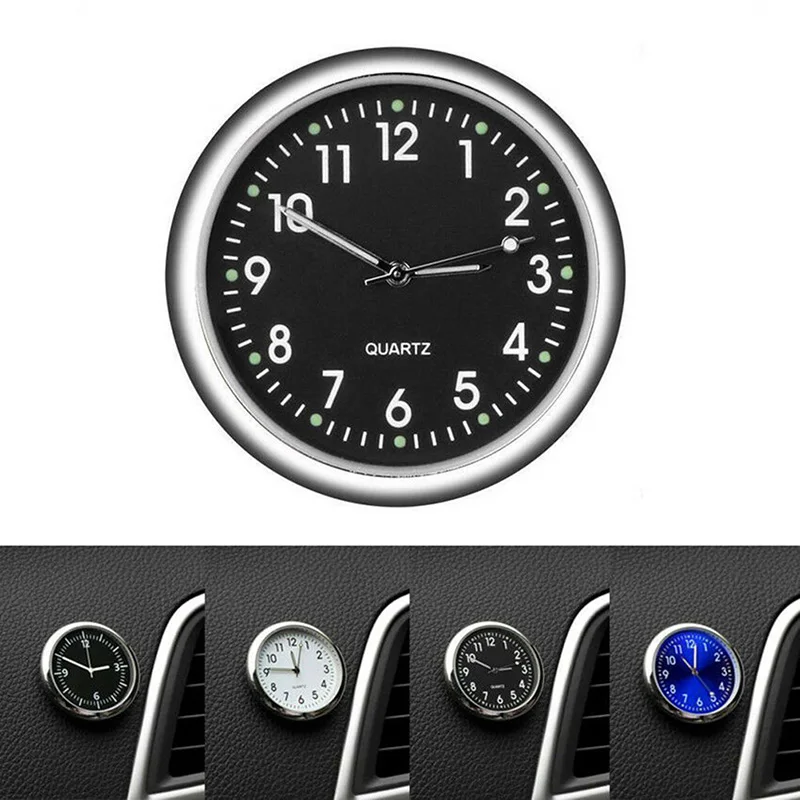 1PC Mini Quartz Analog Watch Stick-On Clock Car Outlet Perfume Clip For
Car Bike Car Accessories