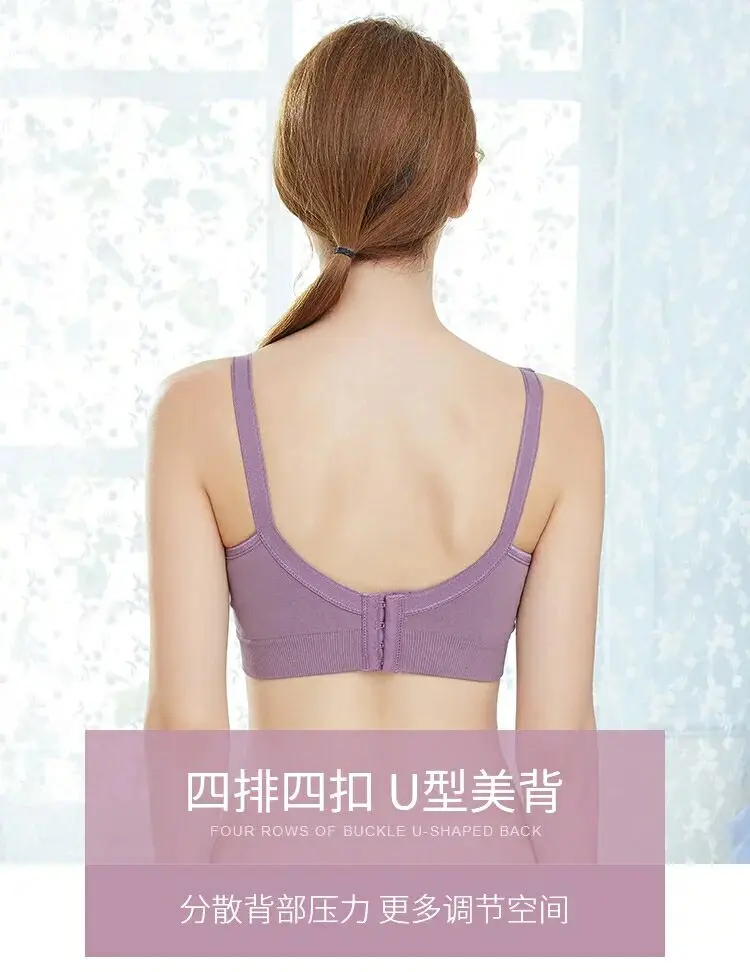 ANTONGMI Breast Feeding Bras Maternity Nursing Bra Sleep Bras for Nursing Pregnant Women Soutien Gorge Allaitement 3 Colors