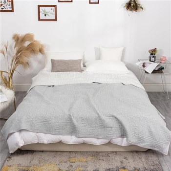 

Blanket knitted blanket checked blanket cotton summer blanket air-conditioned nap blanket Nordic sofa blanket