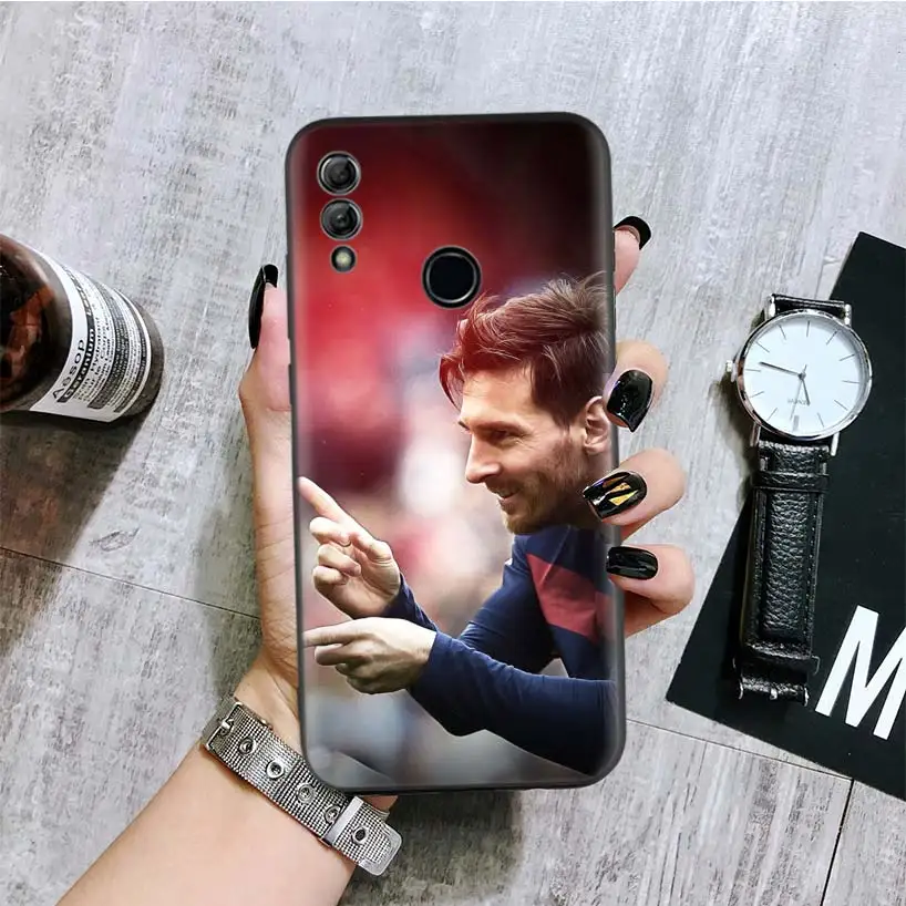 Lionel Messi Black Cover Phone Case for Huawei Y9 Y5 Y6 Y7 Honor 10 9 Lite 9X 8X 8S 8A 7S 7A 10i 20i V20 Coque Capa - Цвет: BA137-2