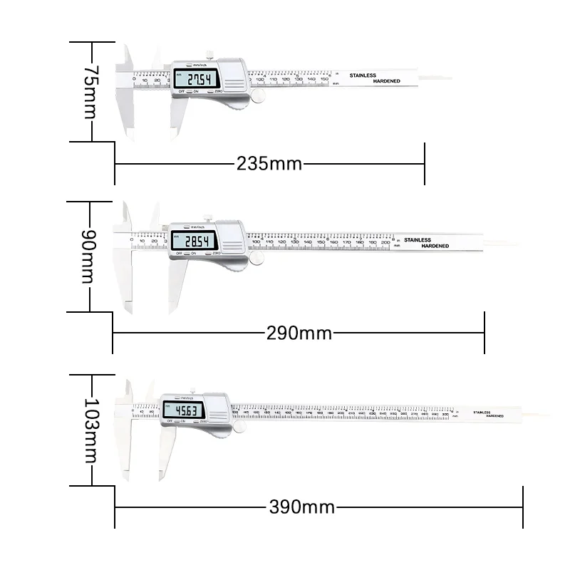 Промышленный Цифровой штангенциркуль ЖК Mitutoyo Калибр электронный измерительный из нержавеющей стали суппорт 0-150 0-300 0-200 мм