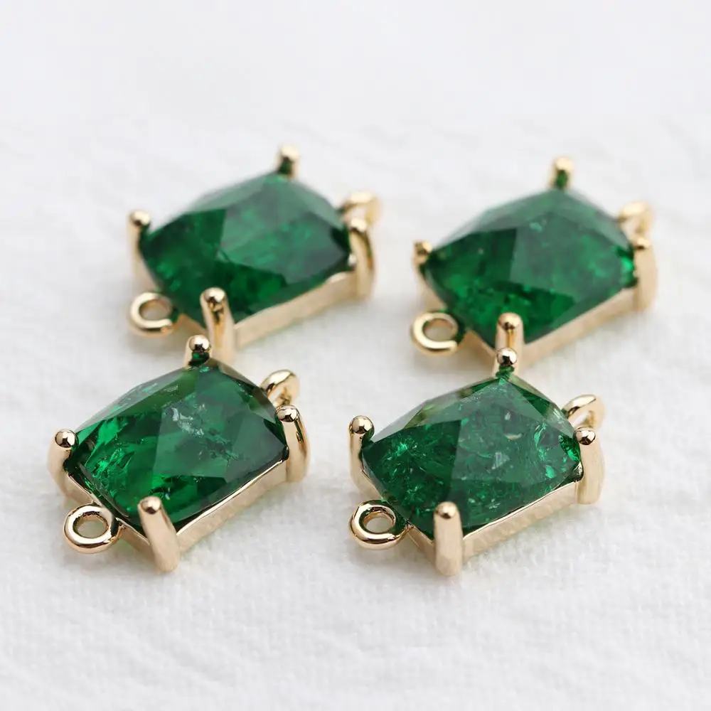 GUFEATHER M525, ювелирные аксессуары, 18k позолоченные, diy циркон кулон, ручной работы, амулеты, ювелирные изделия, изготовление ювелирных изделий, 6 шт./лот