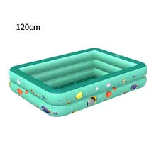 Paddling-Pool Bathing-Tub Rectangular Outdoor Inflatable Kids Summer PVC for Thicken