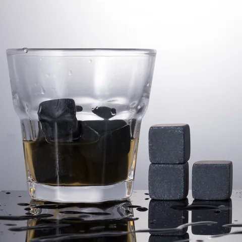 Natural Whiskey Stones Sipping Ice Cube Whisky Stone Whisky Rock Cooler Wedding Gift Favor Christmas Bar Icy Stone