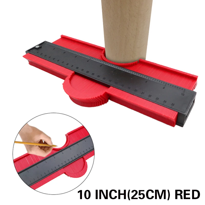 Contour Gauge Duplicator Ceramic Tile Carpet Cutting Template Profile Measuring Angle Ruler Contour Duplicator Woodworking Tools tape measure cm Measurement & Analysis Tools