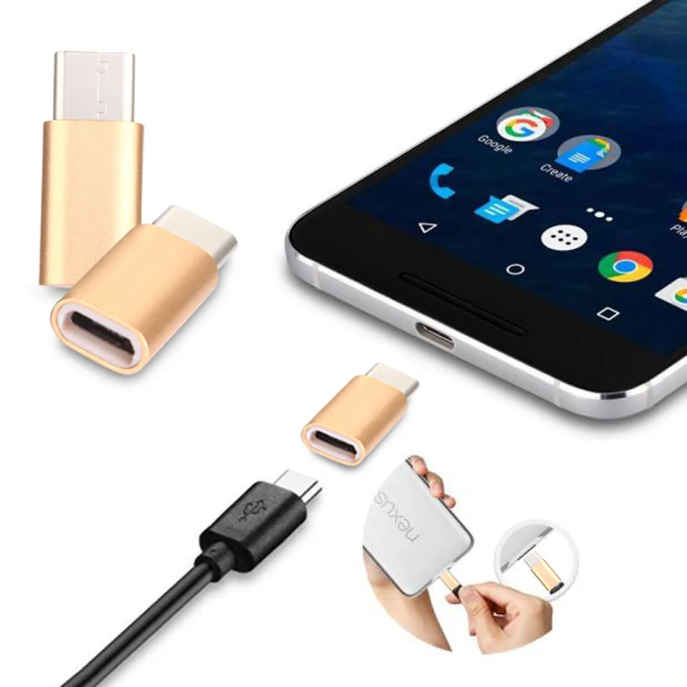 1 шт. USB-C тип-c для Micro USB данных зарядный адаптер для samsung Galaxy Note 7